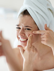 ACNE & OILY SKIN right banner