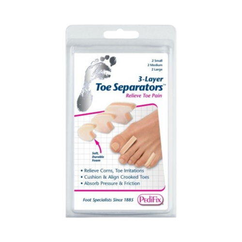 Pedifix 3-Layer Toe Separators - Large on white background