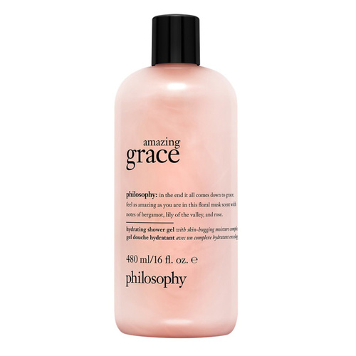 Philosophy Coconut Splash Hydrating Shower Gel, 480ml/16 fl oz Philosophy Amazing Grace Hydrating Shower Gel on white background