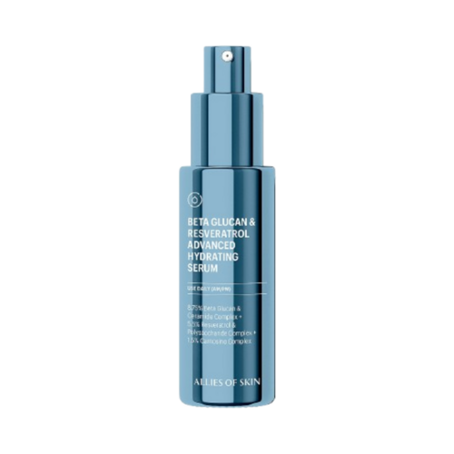 Allies of Skin Beta Glucan and Resveratrol Advanced Hydrating Serum, 30ml/1.01 fl oz Allies of Skin Beta Glucan and Resveratrol Advanced Hydrating Serum on white background