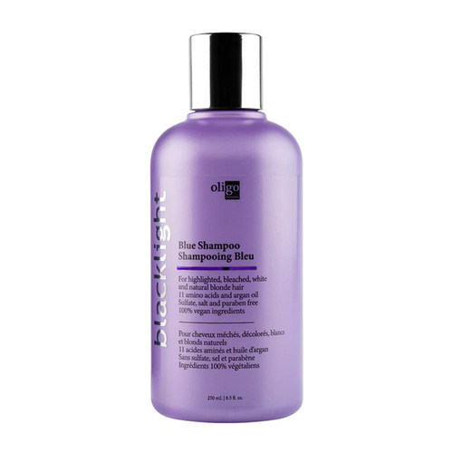 Oligo Professionel Blacklight Blue Shampoo, 250ml/8.5 fl oz Oligo Professionel Blacklight Blue Shampoo on white background