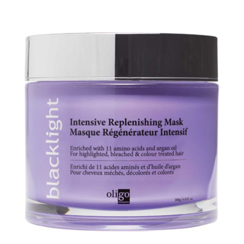 Oligo Professionel Blacklight Intensive Replenishing Mask, 200ml/7.1 fl oz Oligo Professionel Blacklight Intensive Replenishing Mask on white background