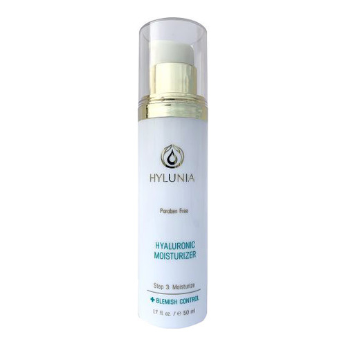 Hylunia Blemish Control Hyaluronic Oil Free Moisturizer on white background