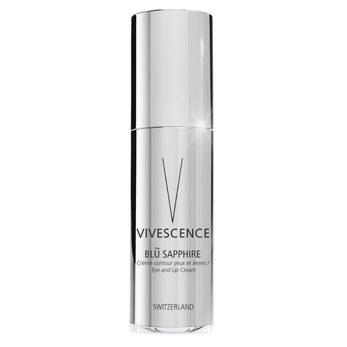 Vivescence Blu Sapphire Eye and Lip Precious Cream on white background
