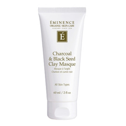 Charcoal and Black Seed Clay Masque on white background