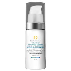Clear Daily Soothing UV Defense Cream SPF 50 on white background