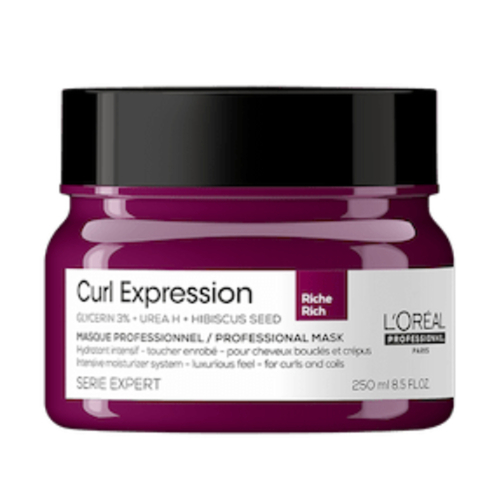 L'oreal Professional Paris Curl Expression Intensive Moisturizer Rich Mask, 250ml/8.45 fl oz Loreal Professional Paris Curl Expression Intensive Moisturizer Rich Mask on white background