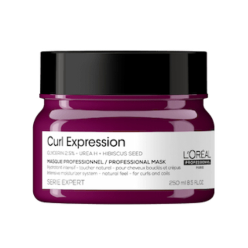 L'oreal Professional Paris Curl Expression Intensive Moisturizer Mask, 250ml/8.5 fl oz Loreal Professional Paris Curl Expression Intensive Moisturizer Mask on white background