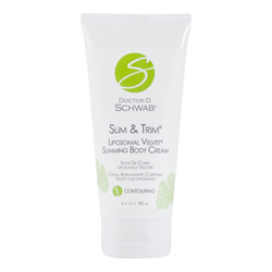 Slim and Trim Velvet Contour Body Cream on white background