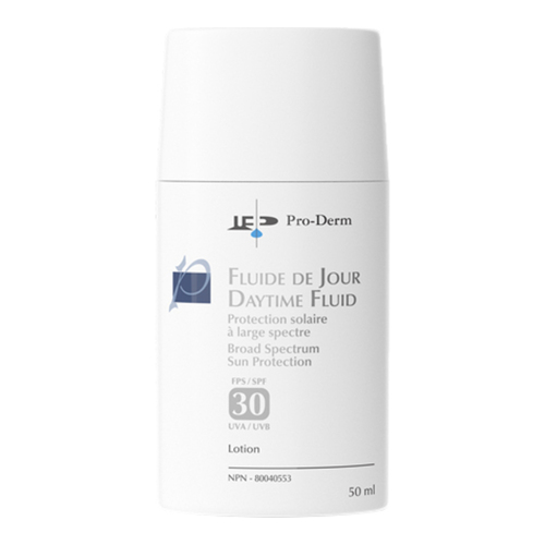 ProDerm Daytime Fluid Broad Spectrum Sun Protection SPF 30, 50ml/1.7 fl oz ProDerm Daytime Fluid Broad Spectrum Sun Protection SPF 30 on white background
