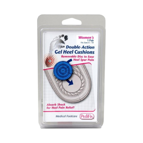 Pedifix Double-Action Gel Heel Cushions - Ladies on white background