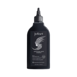 Exfoliating Liquid Shampoo on white background