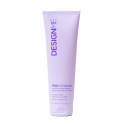 Fab.Me Blonde Fortifying Purple Shampoo on white background