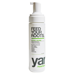 Feed Your Roots Mousse on white background