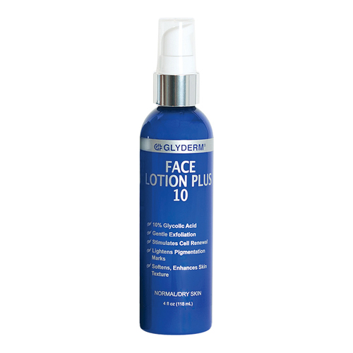 GlyDerm Face Lotion Plus 10, 118ml/4 fl oz GlyDerm Face Lotion Plus 10 on white background