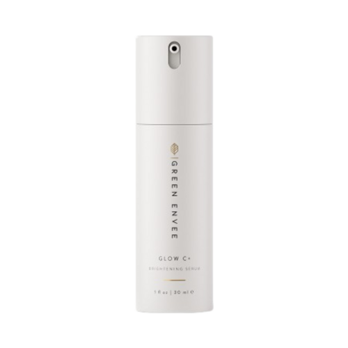 Green Envee Glow C+ Brightening Serum on white background