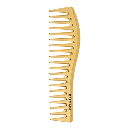 BALMAIN Paris Hair Couture Golden Styling Comb, 1 piece BALMAIN Paris Hair Couture Golden Styling Comb on white background