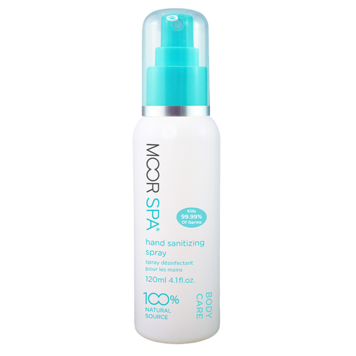 Moor Spa Hand Sanitizing Spray, 120ml/4.06 fl oz Moor Spa Hand Sanitizing Spray on white background