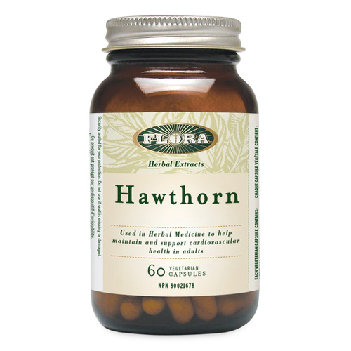 Flora Hawthorn, 60 capsules Flora Hawthorn on white background