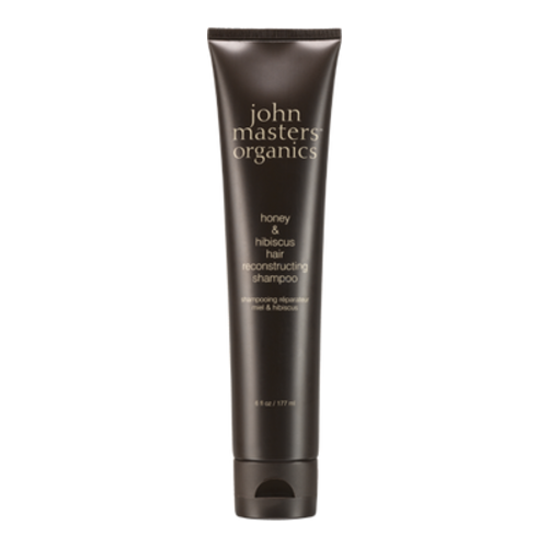 John Masters Organics Honey and Hibiscus Hair Reconstructing Shampoo, 177ml/6 fl oz John Masters Organics Honey and Hibiscus Hair Reconstructing Shampoo on white background