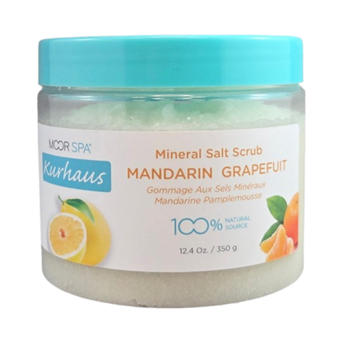 Moor Spa Kurhaus Mandarin Ginger Salt Scrub on white background