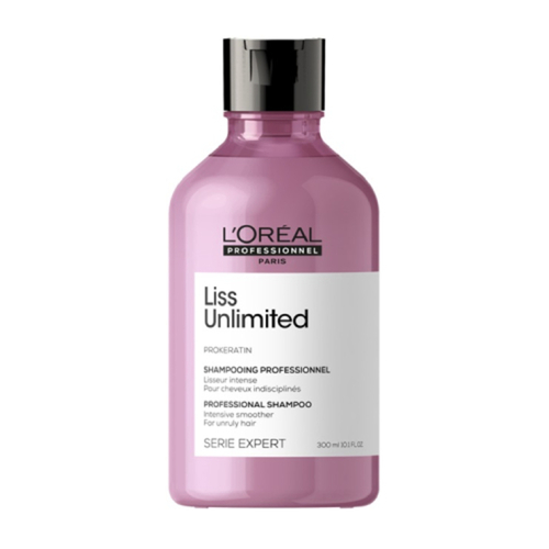 L'oreal Professional Paris Liss Unlimited Shampoo, 300ml/10.1 fl oz Loreal Professional Paris Liss Unlimited Shampoo on white background
