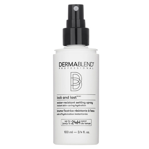 Dermablend Lock and Last Water-Resistant Setting Spray, 100ml/3.38 fl oz Dermablend Lock and Last Water-Resistant Setting Spray on white background