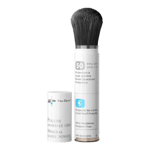 ProDerm Mineral Loose Powder SPF 50 - Light, 6g/0.2 oz ProDerm Mineral Loose Powder SPF 50 - Bronze on white background