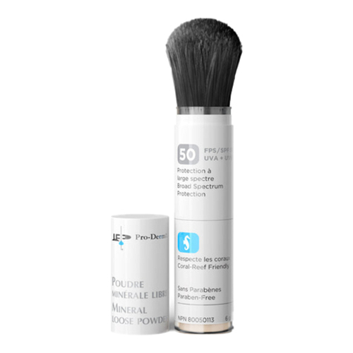 ProDerm Mineral Loose Powder SPF 50 - Light, 6g/0.2 oz ProDerm Mineral Loose Powder SPF 50 - Bronze on white background