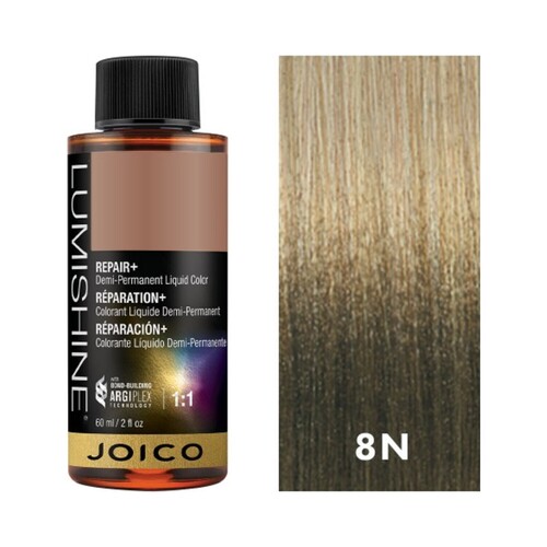 Joico LumiShine Demi Liquid Blue Violet Lightest Blonde - 10BV, 60ml/2.03 fl oz Joico LumiShine Demi Liquid Blue Violet Lightest Blonde - 10BV on white background