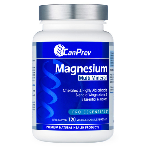 CanPrev Magnesium Multi-Mineral, 120 capsules CanPrev Magnesium Multi-Mineral on white background