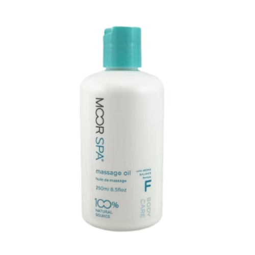 Moor Spa Massage Oil with F Blend, 250ml/8.45 fl oz Moor Spa Massage Oil with F Blend on white background