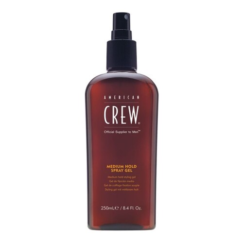 American Crew Medium Hold Spray Gel, 250ml/8.45 fl oz American Crew Medium Hold Spray Gel on white background