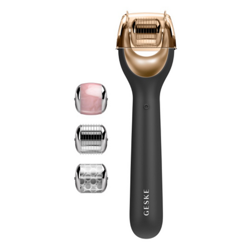 Geske MicroNeedle Face Roller 9 in 1 - Gray on white background