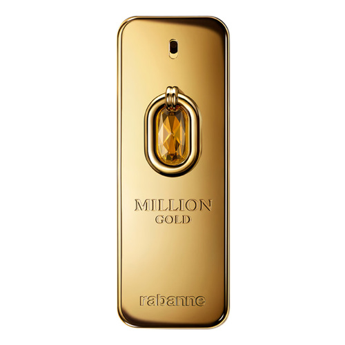 Paco Rabanne Million Gold Elixir Parfum Intense, 100ml/3.38 fl oz Paco Rabanne Million Gold Elixir Parfum Intense on white background