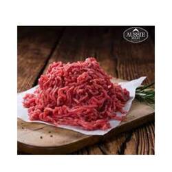 Minced Meat on white background