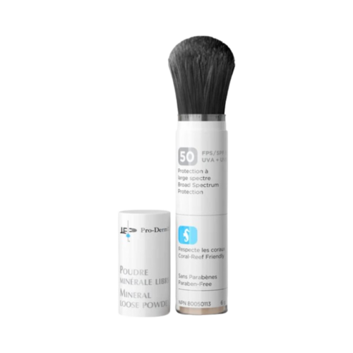 ProDerm Mineral Loose Powder SPF 50 - Light, 6g/0.2 oz ProDerm Mineral Loose Powder SPF 50 - Bronze on white background
