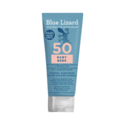 Blue Lizard Mineral Sunscreen Baby SPF 50, 89ml/3.01 fl oz Blue Lizard Mineral Sunscreen Baby SPF 50 on white background