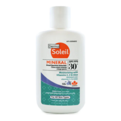Mineral Sunscreen Lotion SPF 30 on white background