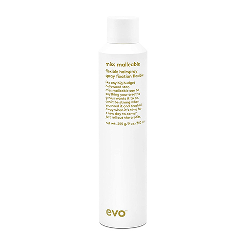 Evo Miss Malleable Flexible Hairspray, 300ml/10.1 fl oz Evo Miss Malleable Flexible Hairspray on white background