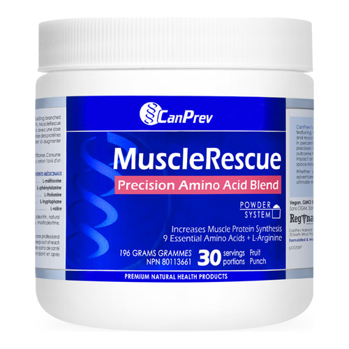 CanPrev MuscleRescue, 196g/6.91 oz CanPrev MuscleRescue on white background