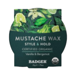 Mustache Wax on white background