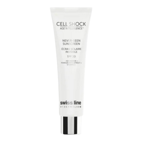 Swiss Line Never-Seen Sunscreen SPF 30, 50ml/1.69 fl oz Swiss Line Never-Seen Sunscreen SPF 30 on white background