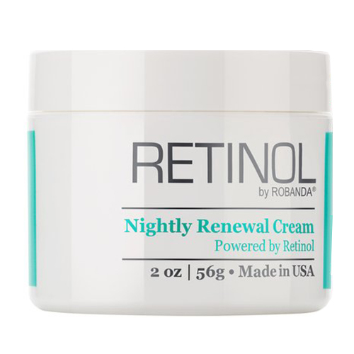 Retinol by Robanda Nightly Renewal Cream, 56g/2 oz Retinol by Robanda Nightly Renewal Cream on white background