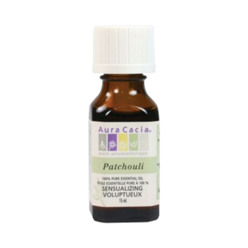Aura Cacia Patchouli Oil, 15ml/0.51 fl oz Aura Cacia Patchouli Oil on white background
