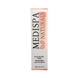 Peach Micellar Water on white background