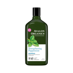 Peppermint Shampoo on white background