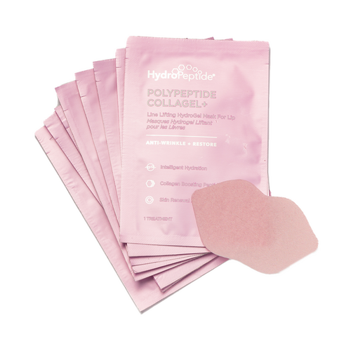 HydroPeptide PolyPeptide Collagel + Lip Mask, 8 pieces HydroPeptide PolyPeptide Collagel + Lip Mask on white background