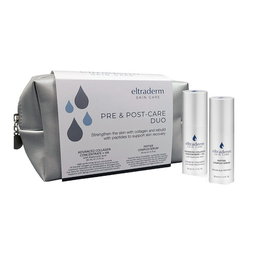 Eltraderm Pre and Post-Care Duo, 1 set Eltraderm Pre and Post-Care Duo on white background