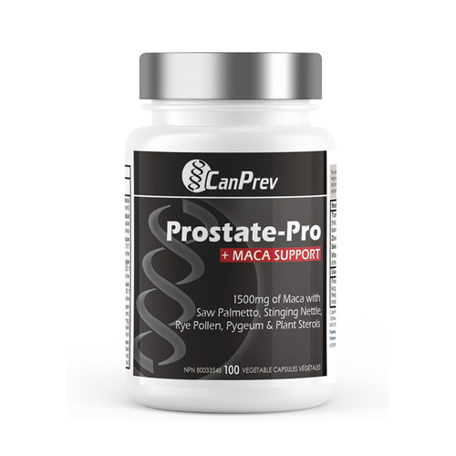 CanPrev Prostate-Pro + Maca Support, 100 capsules CanPrev Prostate-Pro + Maca Support on white background